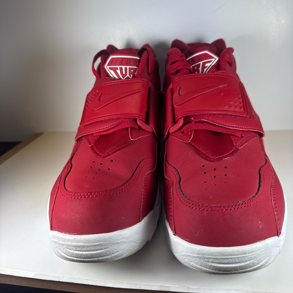 Nike Air Diamond Turf Men’s Size 11 Red High-Top Sneakers Deion Sanders - Picture 3 of 12